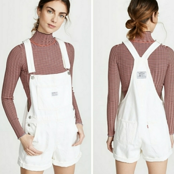 Levi's Pants - Levi's Vintage Denim Shortalls Short Overalls